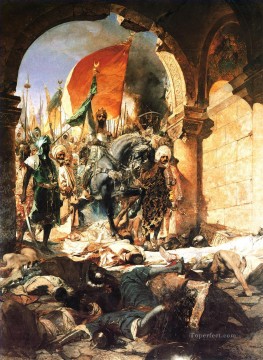 アラブ Painting - マホメット２世のコンスタンティノープル入城 ジャン・ジョセフ・ベンジャミン・コンスタン・アラベール